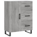 vidaXL Skjenk grå sonoma 69,5x34x90 cm konstruert tre