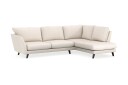 Trend Lyx 4 seters Høyrevendt L formet Sjeselongsofa i Stoff   Beige
