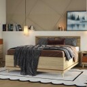 Seng Skandi   160 cm Oljet eik