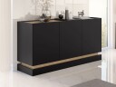 Zelric Skjenk 160x37 cm - Svart