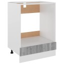 vidaXL Ovnskap gr? sonoma 60x46x81,5 cm konstruert tre