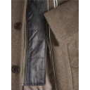 Matinique harvey n classic wool frakk brun herre beige lang ull varm / tykk vinter l