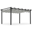 Pergola Hillerstorp Skanör 300 x 400 cm Svart/Hvit