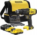 Stanley SFMCD711DSA Drill 18V Med 2x2.0Ah batterier