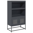  Highboard antrasitt 68x39x123 cm stål 8721158372048
