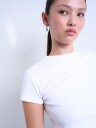 Topshop Everyday Short Sleeve Top Hvit S