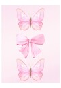 Pink Butterflies and Bow Plakat / 70x100