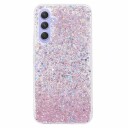 Samsung Galaxy A55 Glitter Flakes TPU-deksel Rosa