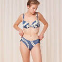 Triumph Summer Rød Bikini Truse Farge: Blå Combination Størrelse: 40 Kvinner