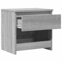 vidaXL Nattbord 2 stk grå sonoma eik 40x30x39 cm konstruert tre