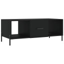 vidaXL Salongbord svart 102x50x40 cm konstruert tre