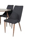 Spisegruppe Venture Home Plake1 med 4 Laura Stoler Polyester Rundt