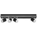 Ledvance Decor Mars tak  og veggspotlight 4 spotlights svart