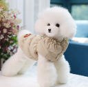 Beige Boblejakke Til Hund