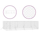  Utendørs Hundekennel Sølv 8X4X2 M Galvanisert Stål 3190463