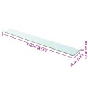 vidaXL Hyllepaneler 2 stk klart glass 110x15 cm