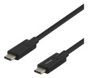 Deltaco Usb-C Til Usb-C Kabel, 2m, 5gbps, Usb-If Sertifisert, Svart