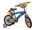 Toimsa Hot Wheels Barnesykkel 14" Med Avtakbare Støttehjul 4 6 År Blå