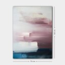 Lerretsbilde 70x100 cm Abstrakt komposisjon med myke fargeoverganger i rosa og blå nyanser Rosa / Blå / Hvit