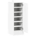 vidaXL Skoskap hvit 32x35x92 cm sponplate