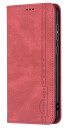 INCOVER Samsung Galaxy A73 (5G) BINFEN Flip Deksel i Mykt Skinn med Lommebok - Integrert Magnet - Rød