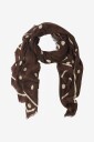 Mango - Skjerf Foulard Wooly - Brun