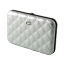 Ögon Designs - Quilted Aluminium Kortholder/ Lommebok Sølv farget
