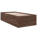  Sengeramme brun eik 75x190 cm konstruert tre 8721102616235