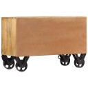 vidaXL Skoskap 86x35x55 cm heltre mango
