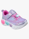 Skechers Enchanted Heart Blinkende Sneakers, Lavender, 26