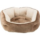 Trixie Cosma 60 cm Hundeseng - Brun/Beige med Vendbar Pute