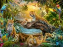 Ravensburger - Puzzle Leopard Family In The Jungle 1500p  12000738 