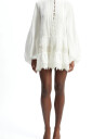 Bardot Antonia Lace Trim Mini Dress   White   38