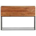 vidaXL Konsollbord 110x30x75 cm heltre akasie og jern