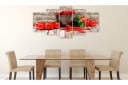 Bilde Red Vegetables 5 Parts Brick Wide 200x100 Artgeist sp. z o. o.