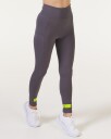 LEVITY Ultra Run Tights Grey/Yellow - S
