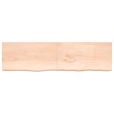 vidaXL Vegghylle 220x60x6 cm ubehandlet heltre eik