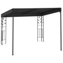 vidaXL Veggmontert paviljong 3x3x2,5 m antrasitt