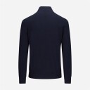 Half Zip Wool-Cashmere Navy