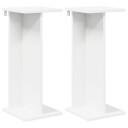 vidaXL Planteholder 2 stk. Hvit 25 x 25,5 x 60,5 cm Konstruert tre