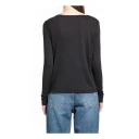 James Perse Dame Topper Svart M,