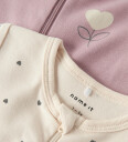 Name It Summer Sand Nbfnightsuit 2P Zip Ff Heart Noos 92