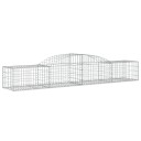 vidaXL Gabionkurver buede 13 stk 300x50x40/60 cm galvanisert jern