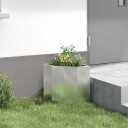vidaXL Hjørne Plante sølv 30 x 30 x 35 cm Galvanisert stål