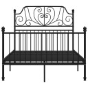 vidaXL Sengeramme svart metall 120x200 cm