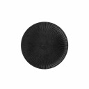 Bloomingville Neri Tallerken, Sort, Stentøj - Black - Ø 18 CM