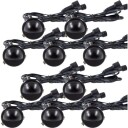 Light By Juhl Saga innfelt trappespotlight svart 10 pk