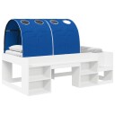  Seng med tunnel 4 pcs Hvit og blå Konstruert tre