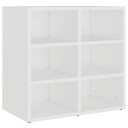 vidaXL Skoskap hvit 52,5x30x50 cm