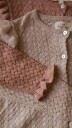 Konges Sløjd Valkan Frill Cardigan Almond Milk (7 8 år)